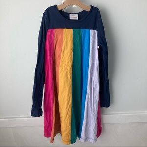Hanna Andersson rainbow swing dress with pink size 8